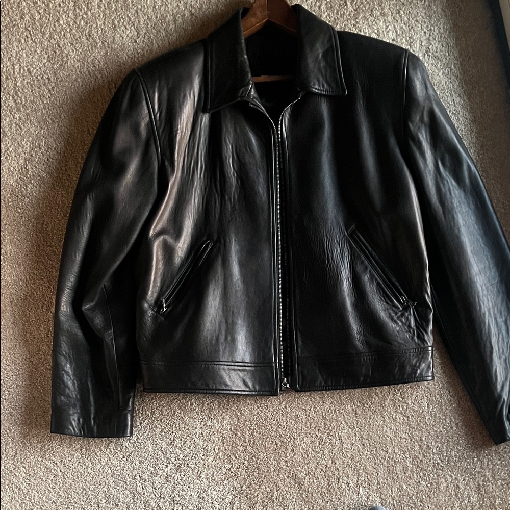 Tail Sleek Black Leather Jacket vintage brand new